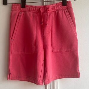 NWT Mini Boden Garment-dyed Sweatshorts pink size 7 100% cotton